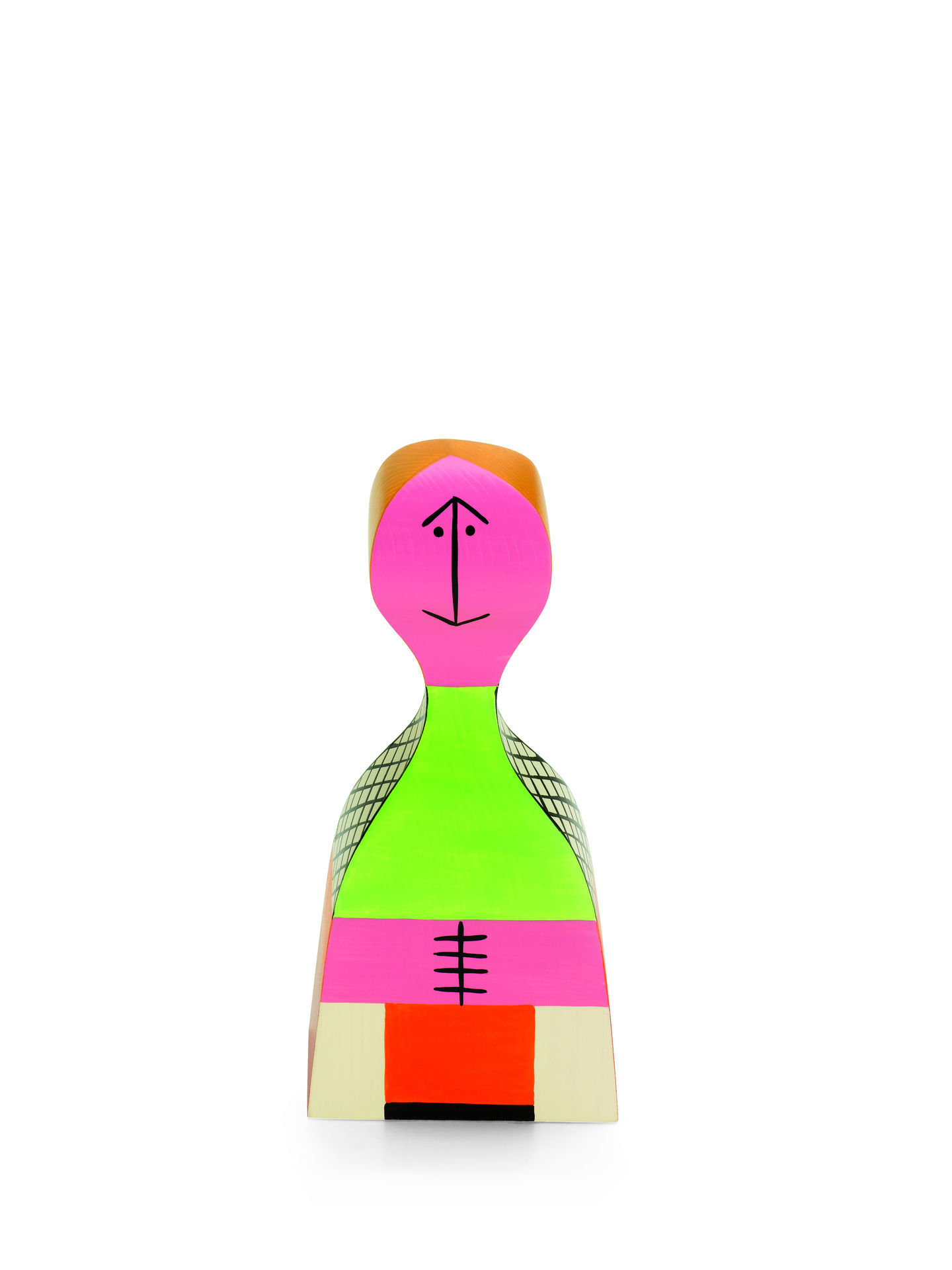 Vitra Wooden Doll No. 19, abstrakte Holzfigur, dekoratives Designobjekt für Sammler und Liebhaber.