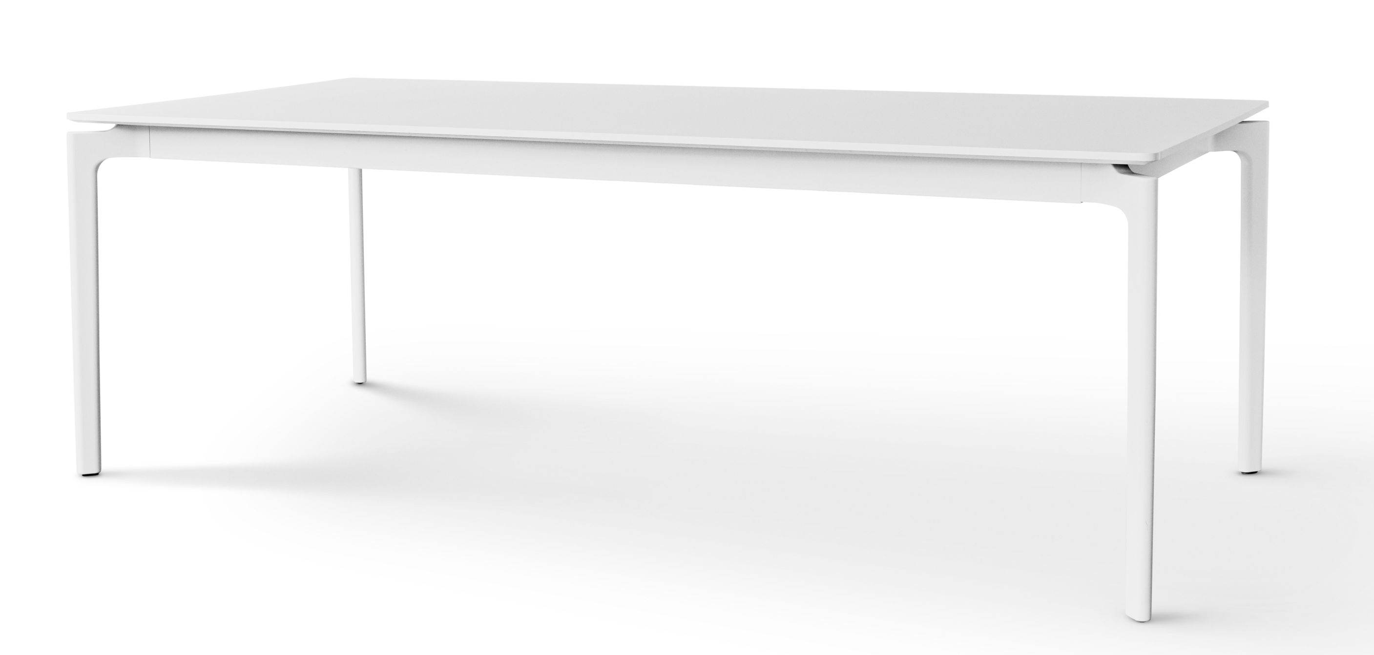 Weißer "More" Esstisch von Eva Solo mit Ausziehfunktion, minimalistisches Design für modernes Esszimmer.