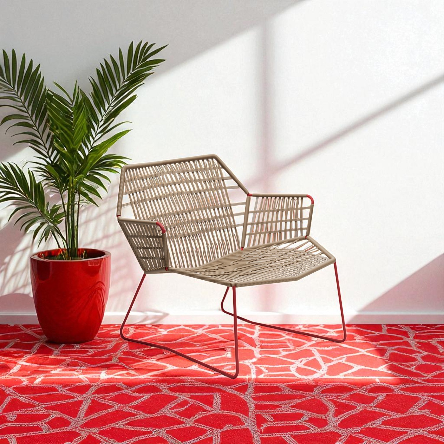 Tropicalia TR0 Armchair Indoor Sessel lackiert mit Armlehnen Moroso