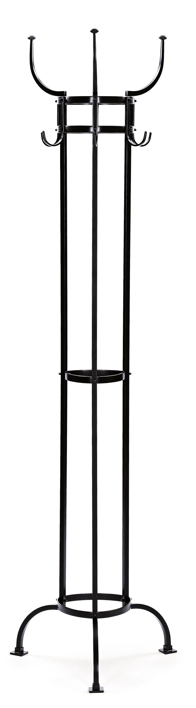 Schwarzer Nymphenburg Garderobenständer von ClassiCon: Moderner, minimalistischer Kleiderständer für Flur und Eingangsbereich.