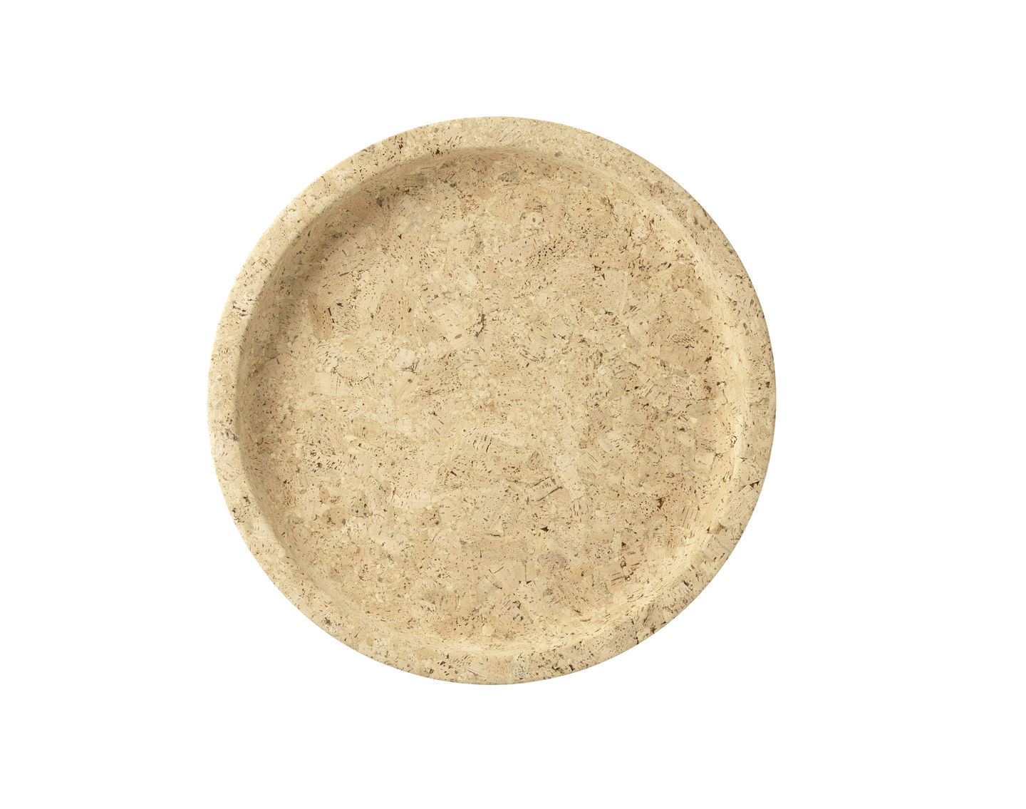 Große, runde Korkschale von Vitra, ideal als Tablett oder dekorative Schale.