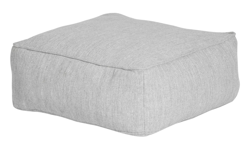 Graue Grow Cover Abdeckhaube von Blomus, Schutzhülle für Gartenmöbel, quadratisch und wetterfest.