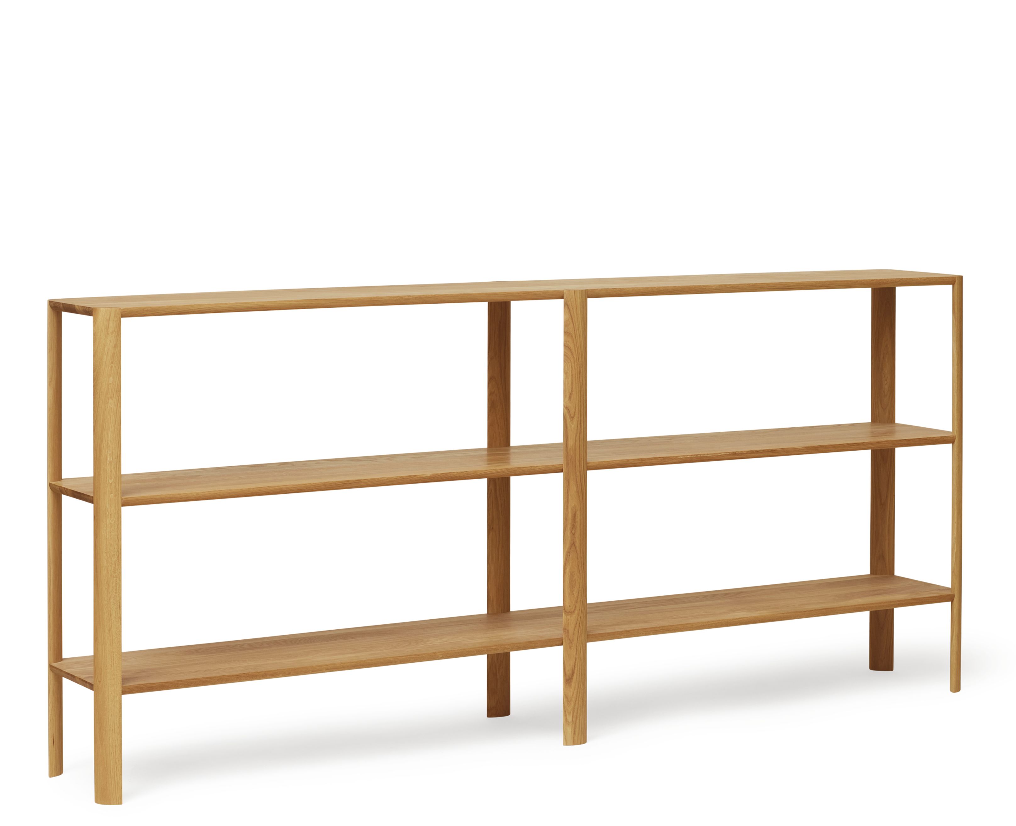 Leaf Regal 2x3 von Form & Refine aus geölter Eiche, modernes Holzregal.