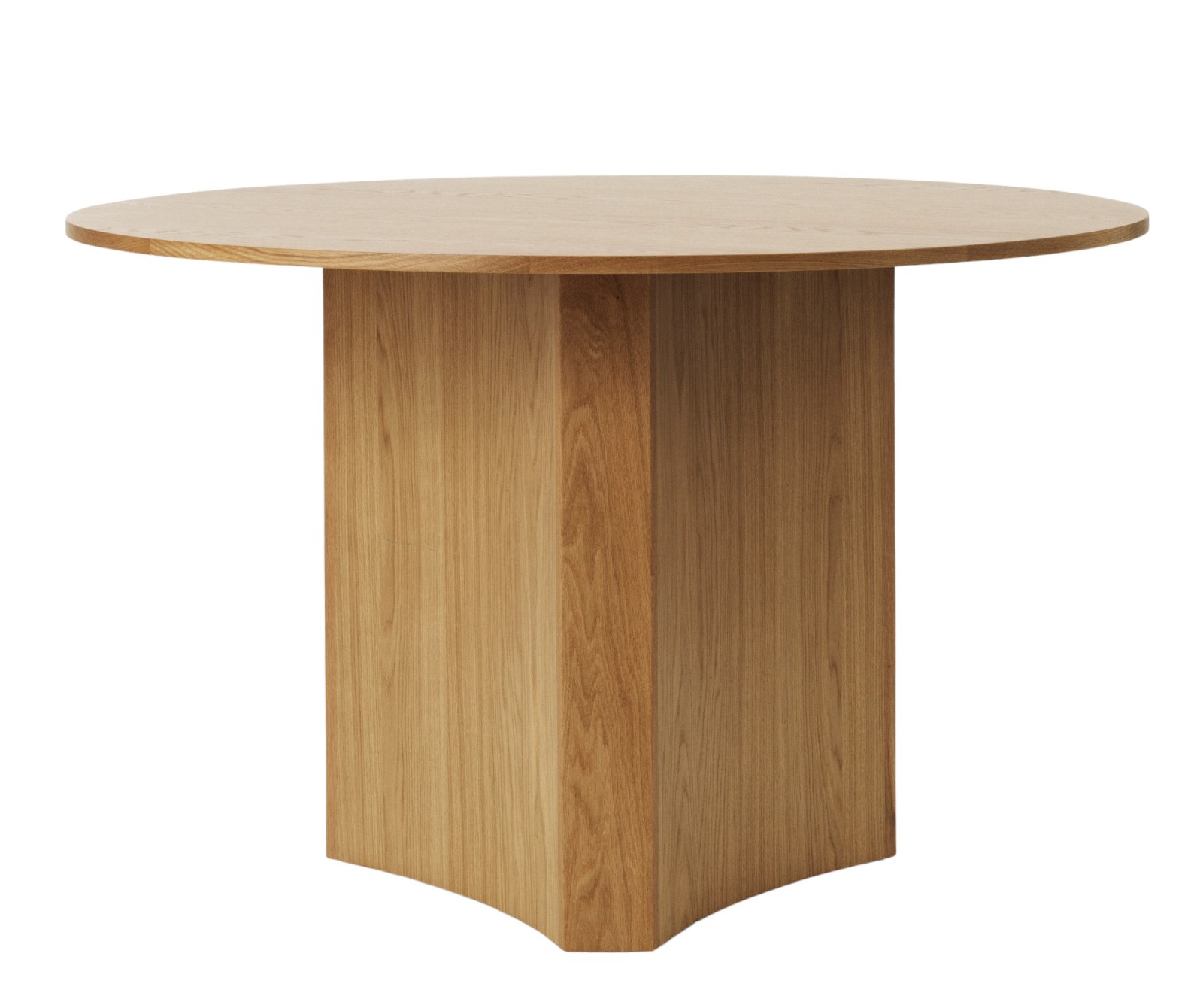Runder Esstisch aus Eiche, Bue Table von Normann Copenhagen, modernes Möbeldesign.
