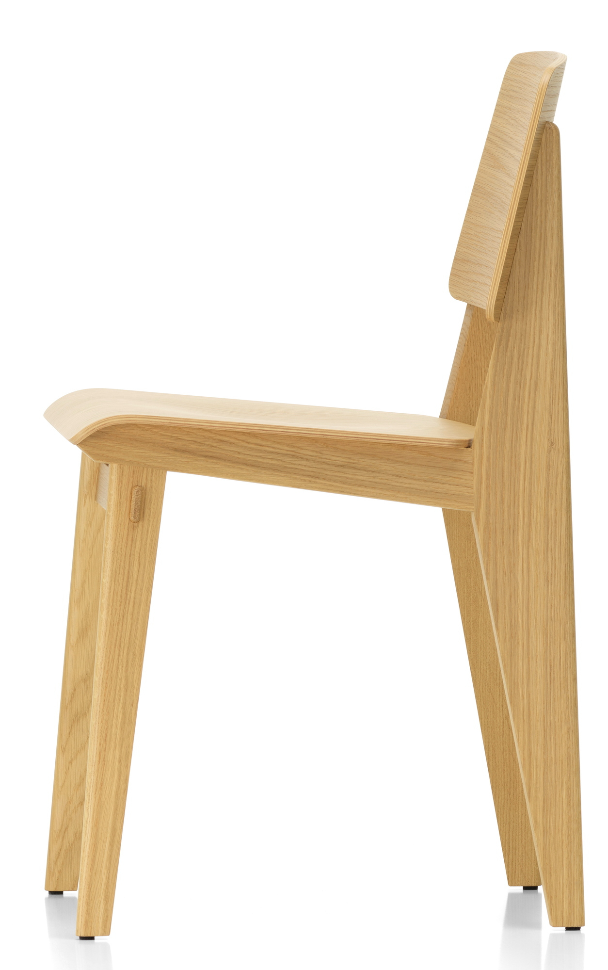 Chaise Tout Bois Stuhl von Vitra, Seitenansicht. Holzstuhl, Designklassiker, minimalistisch und zeitlos.