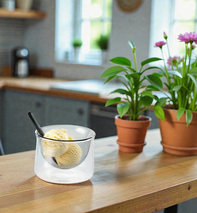 Gelato Becher mit Löffel Philippi