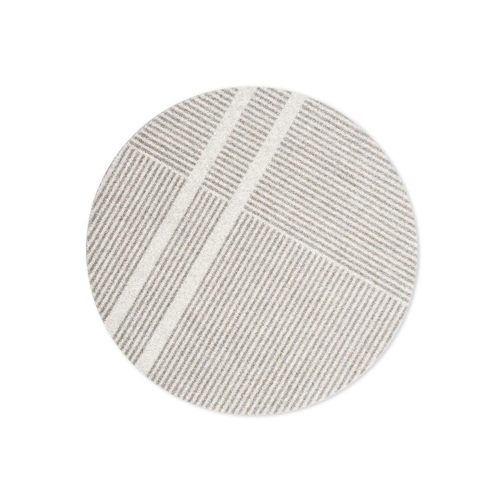 Løype Indoor / Outdoor Fußmatte Heymat Breezy Beige Ø 100 cm