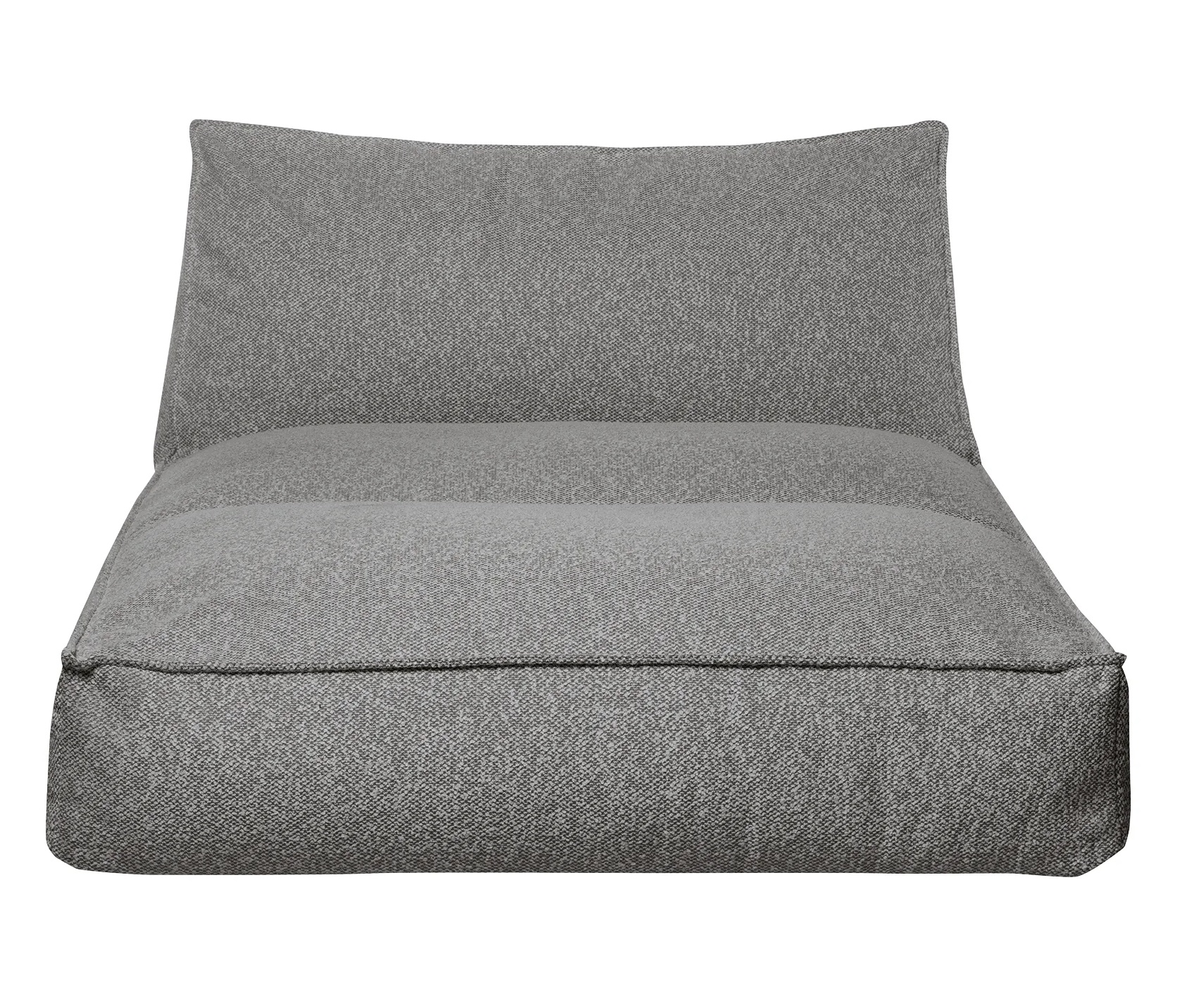Graues Blomus Stay Tagesbett für den Außenbereich, bequeme Outdoor-Liege mit Rückenlehne.