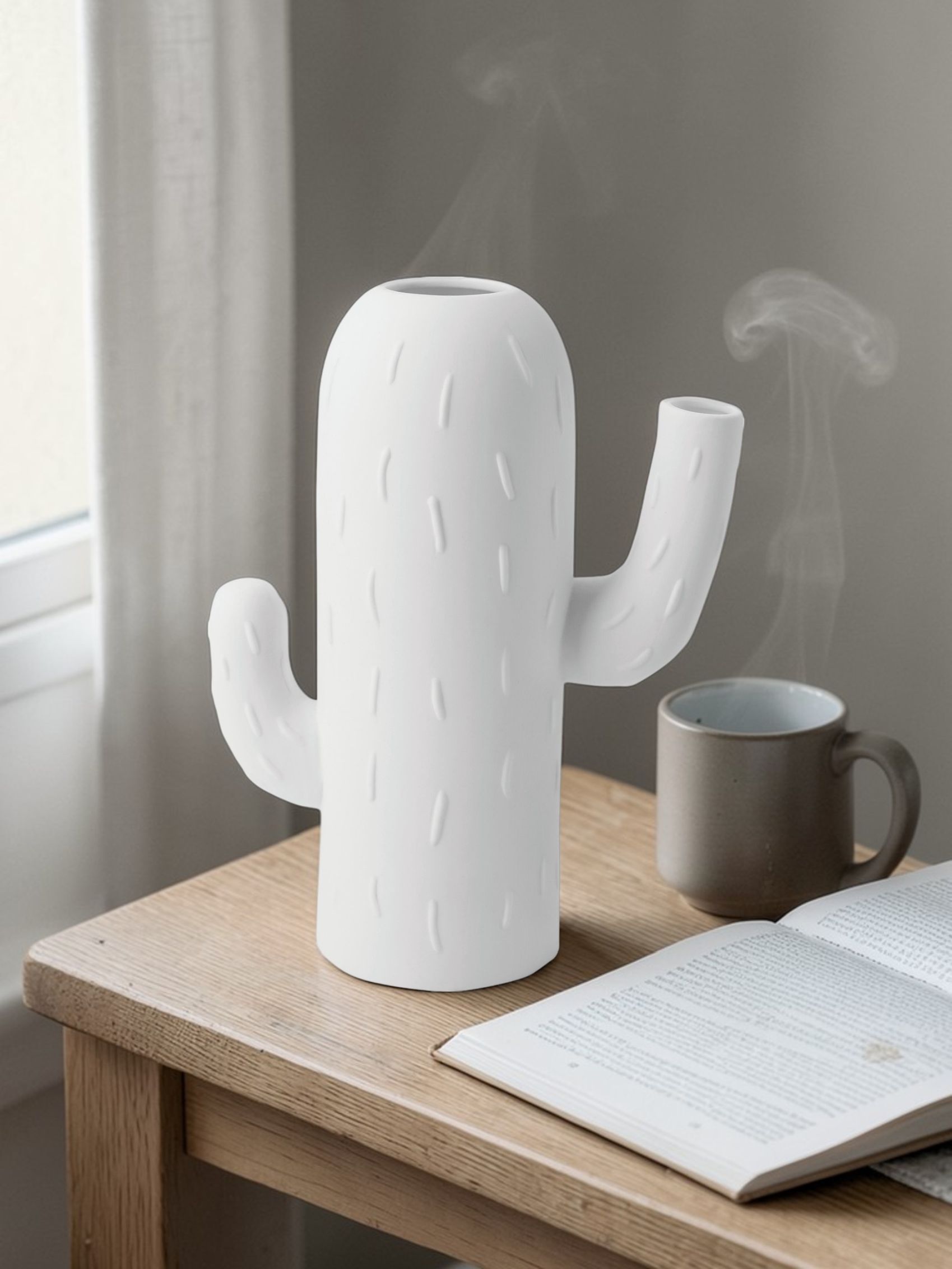 Kakteenvase Säulenkaktus Räder