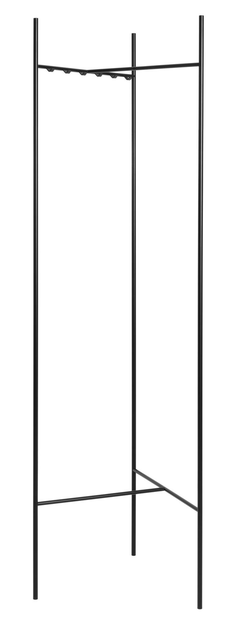 Schönbuch Sketch Garderobenständer in Schwarz: Minimalistischer Kleiderständer aus Metall für Flur und Ankleidezimmer.