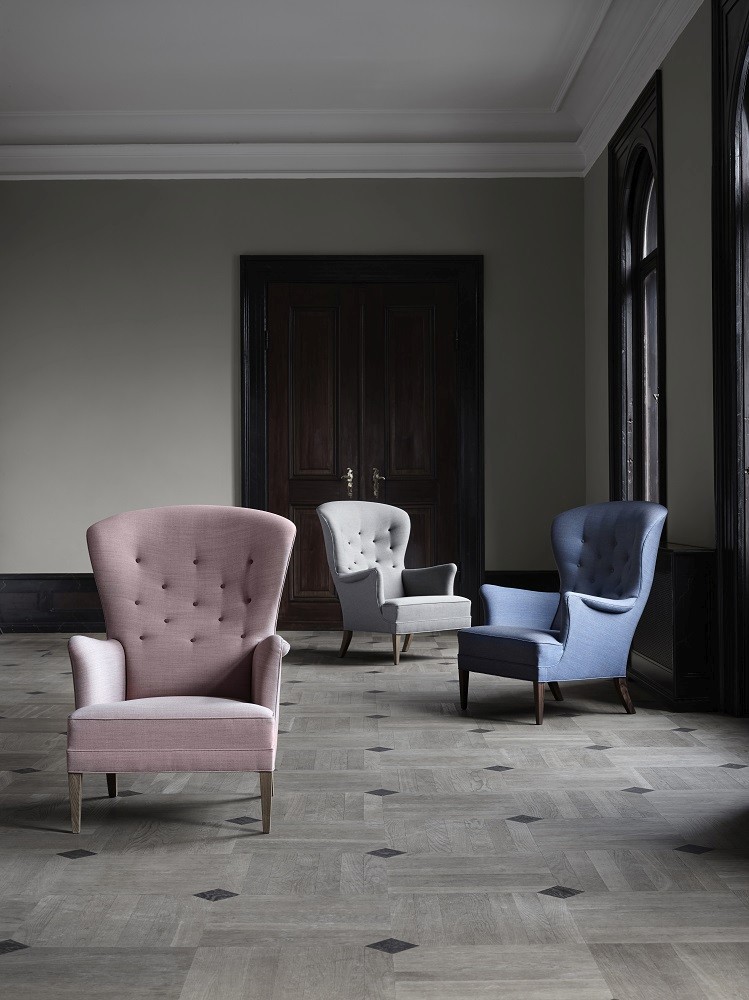 FH419 Heritage Chair von Carl Hansen & Søn: Sessel aus Walnuss mit Leder.