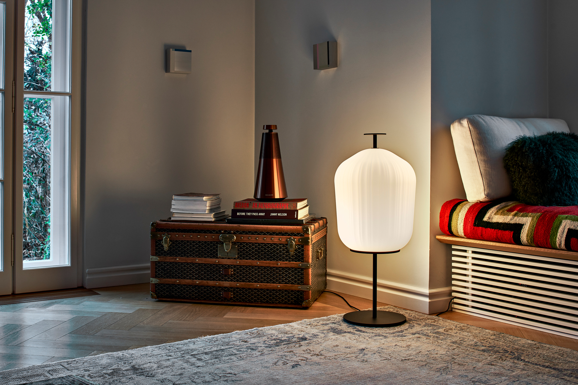 Plissée Floor Lamp Stehleuchte ClassiCon Bronze