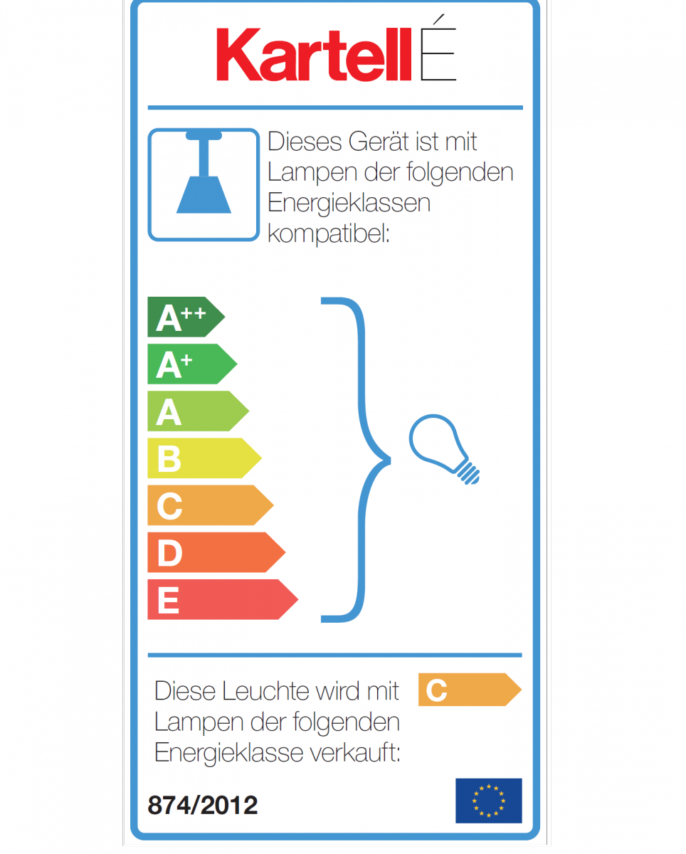 E' Pendelleuchte Kartell