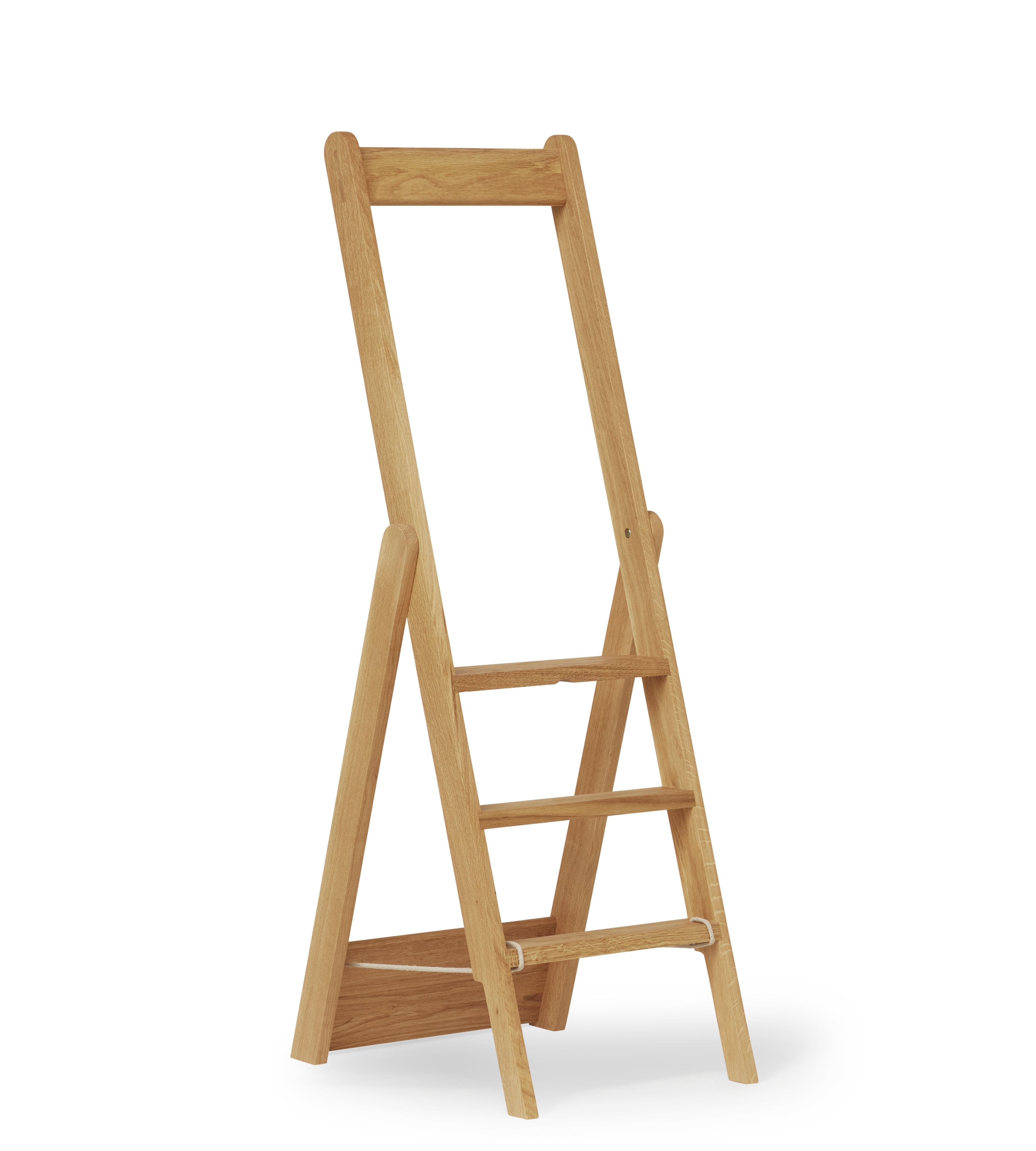 Step By Step Leiter aus Holz, dreistufige Haushaltsleiter für den Innenbereich, leicht und stabil.