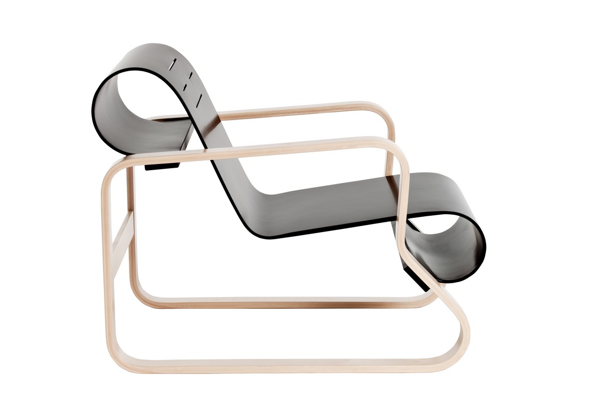 Paimio Sessel von Artek, Designklassiker aus gebogenem Holz, skandinavisches Möbeldesign, moderner Sessel für Wohnzimmer.