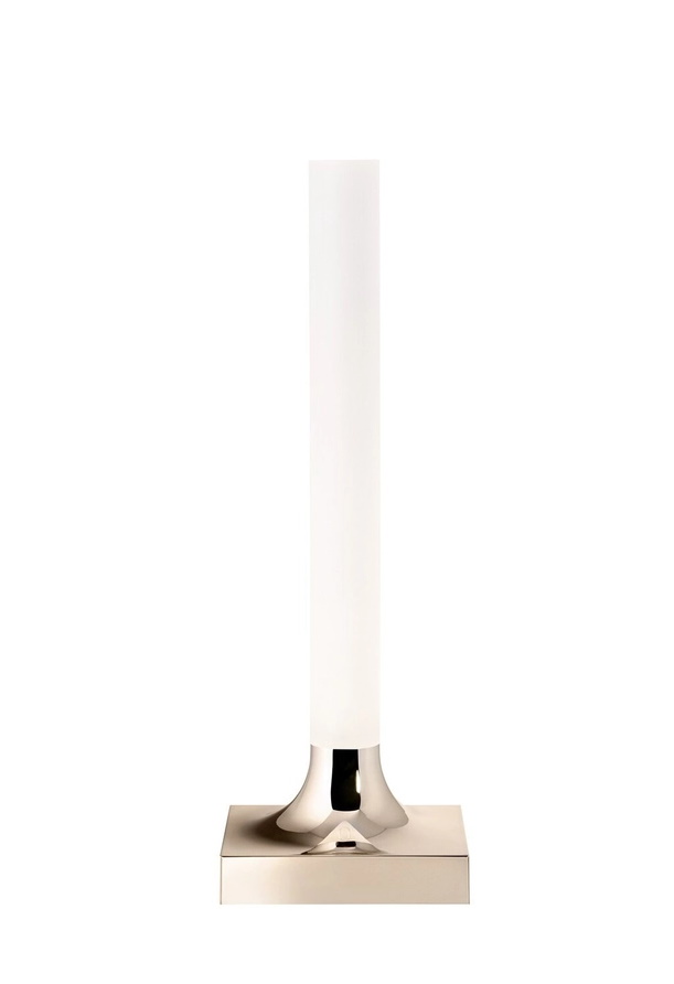 Goodnight Akkuleuchte in poliertem Kupfer: Moderne Tischleuchte mit Akku und warmweißem Licht.