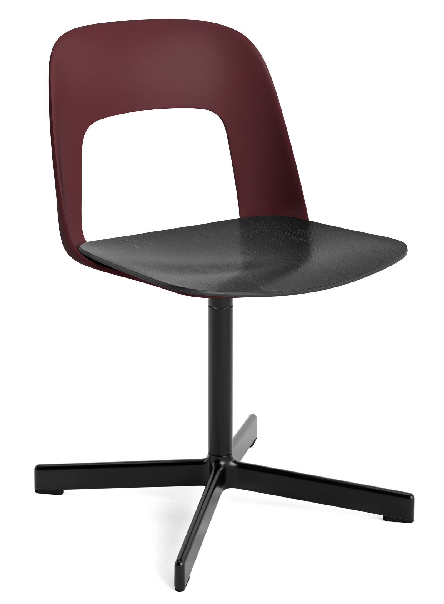 Layout Side Chair 132 4-Stern Drehfuß Stuhl Hay