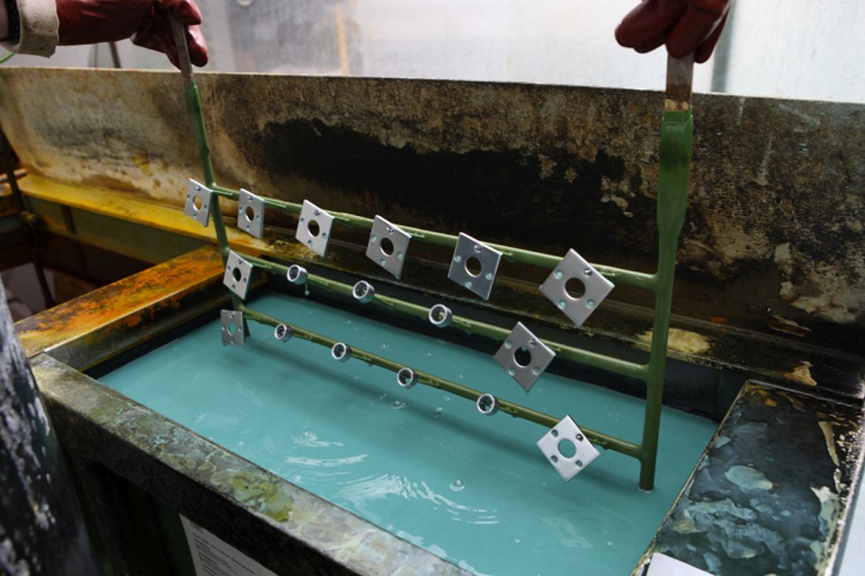 Walter Gropius Türdrücker Tecnolumen Nickel poliert