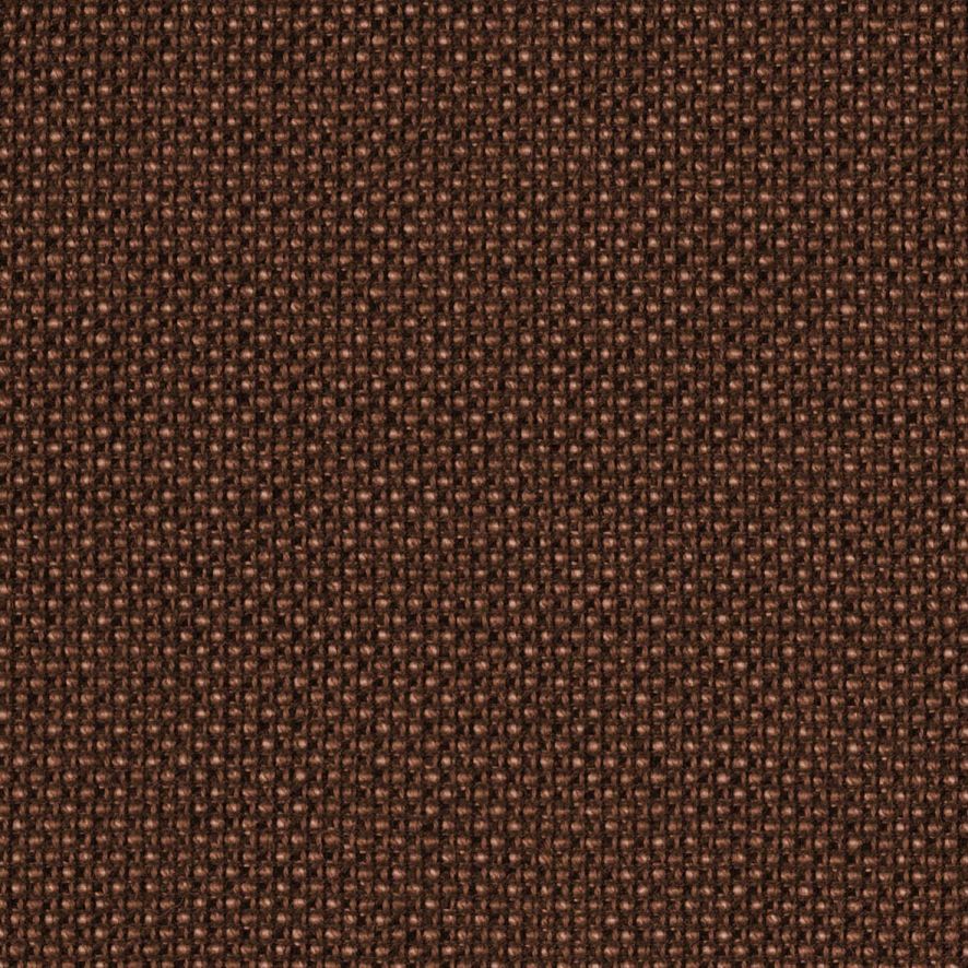 Detailaufnahme des braunen Stoffbezugs "Passion 7101" für den CH446 Wing Chair Fußhocker von Carl Hansen.