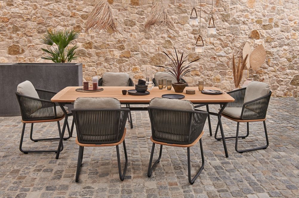 Denia Outdoor Esstisch Teak Weishäupl