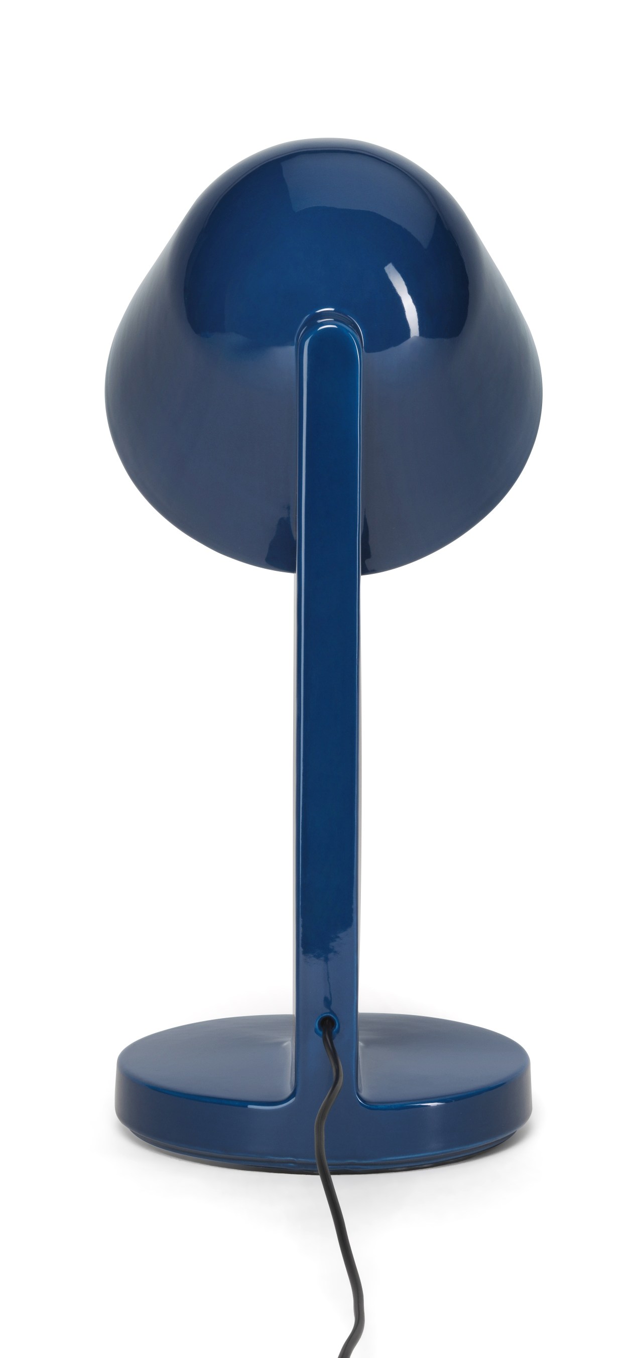 Céramique Down Tischleuchte von Flos in Marineblau, moderne Tischlampe für Wohnzimmer und Büro.