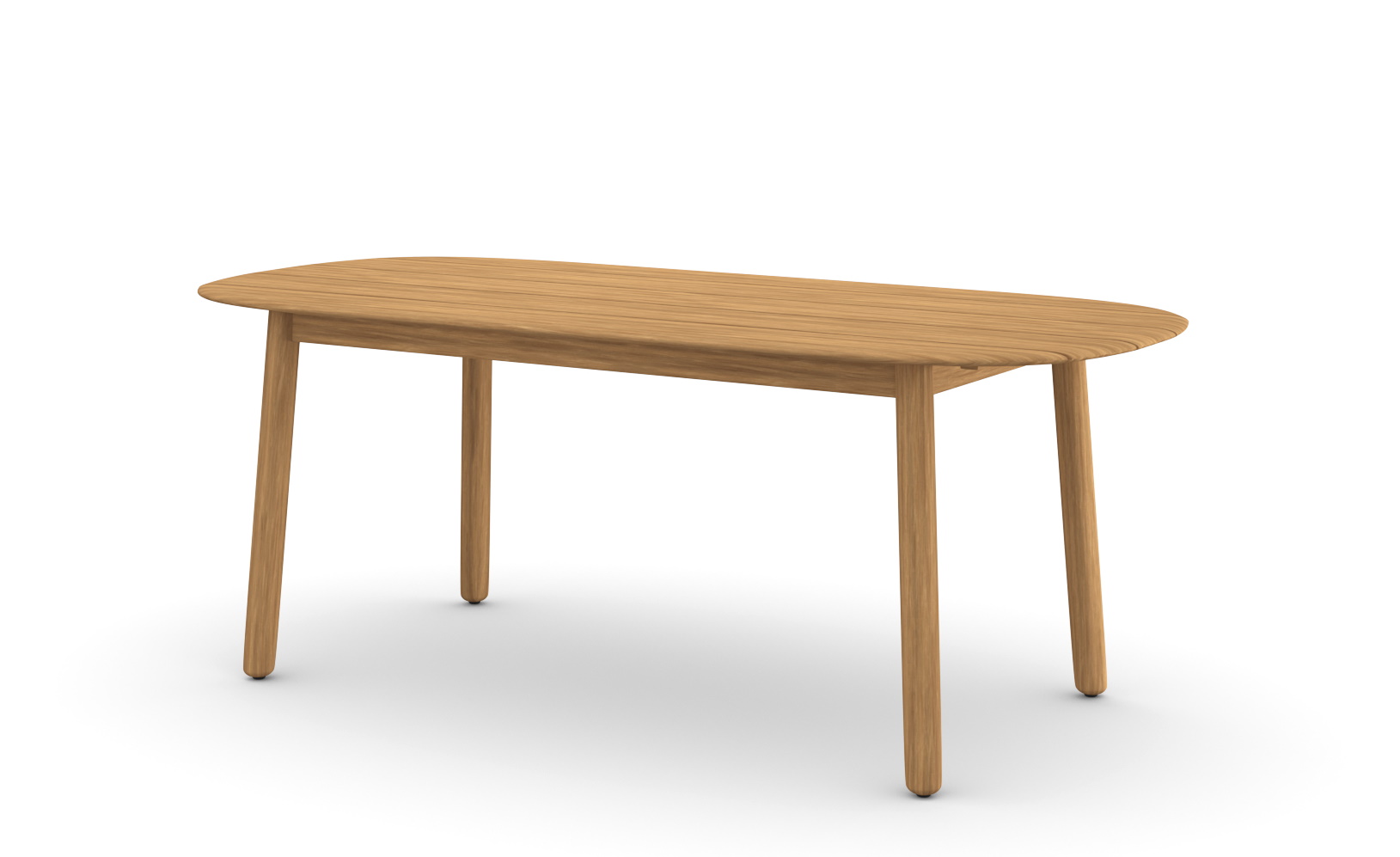 Mbrace Esstisch von Dedon, 200cm Länge, aus Teakholz, für den Garten oder die Terrasse.