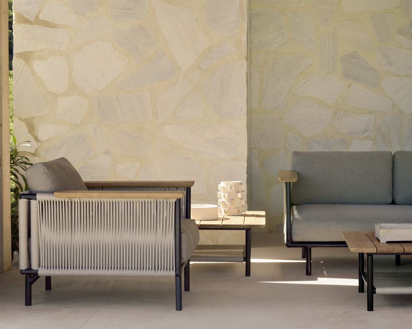 Corbey Outdoor Couchtisch Teak/Aluminium Ethnicraft