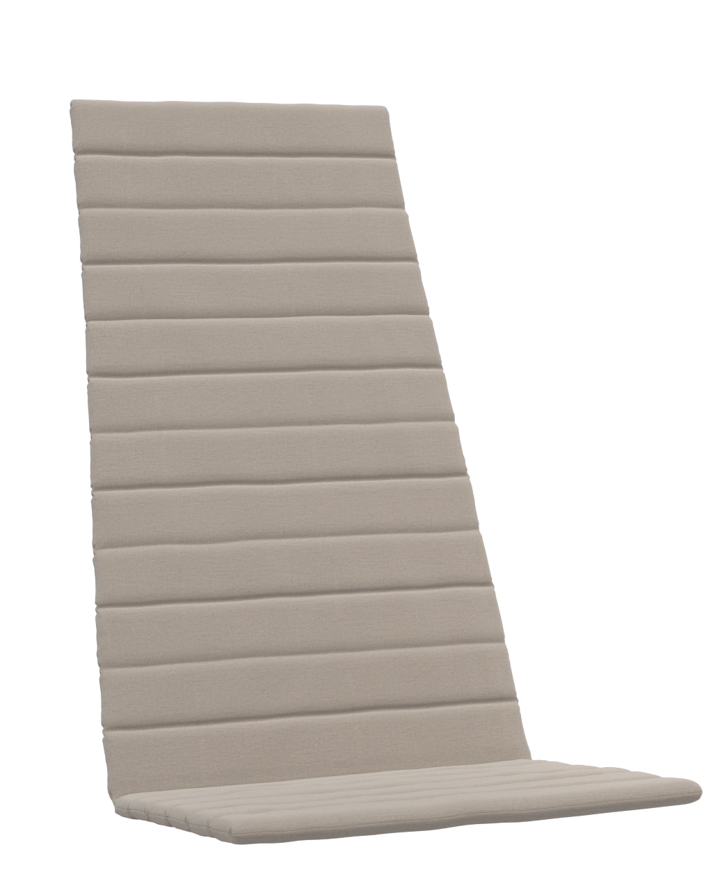 Beige Between Lines Sitzauflage für Liegestuhl, Outdoor Kissen von Skagerak by Fritz Hansen.