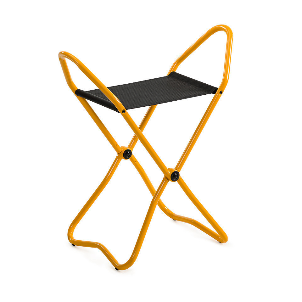 Stockholm II Hocker, Klapphocker / Museumshocker gelb Lectus