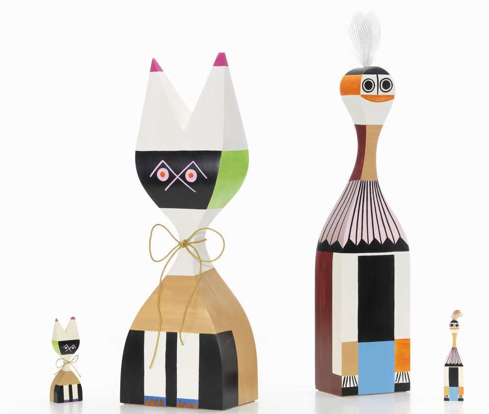 Wooden Dolls Large Holzfiguren No.9 Super Large Vitra LIMITED EDITION, handbemalte Deko-Figuren aus Holz.