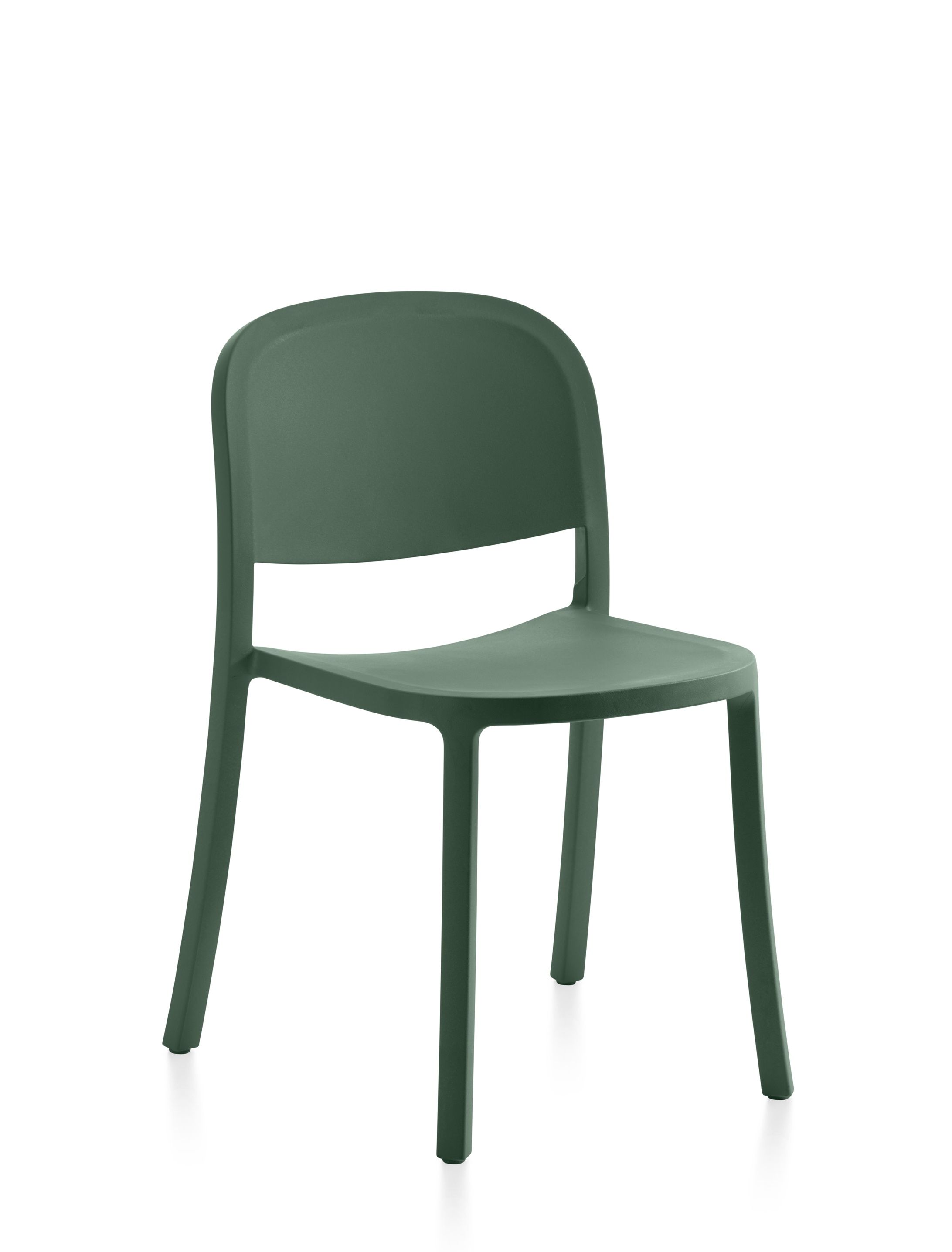 1 Inch Reclaimed Stuhl stapelbar Grün Emeco