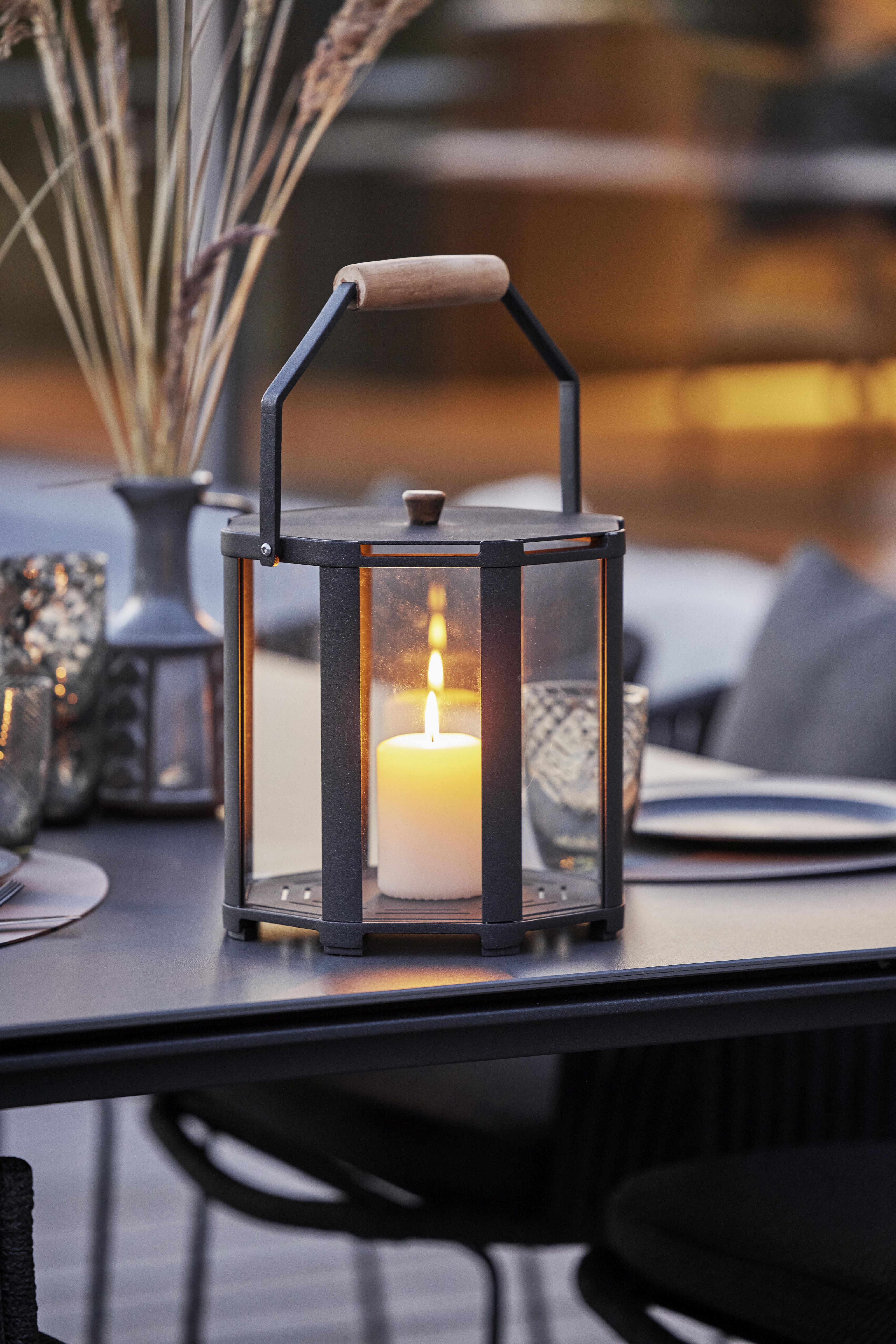 Lightlux Laterne Teak Small Cane-Line