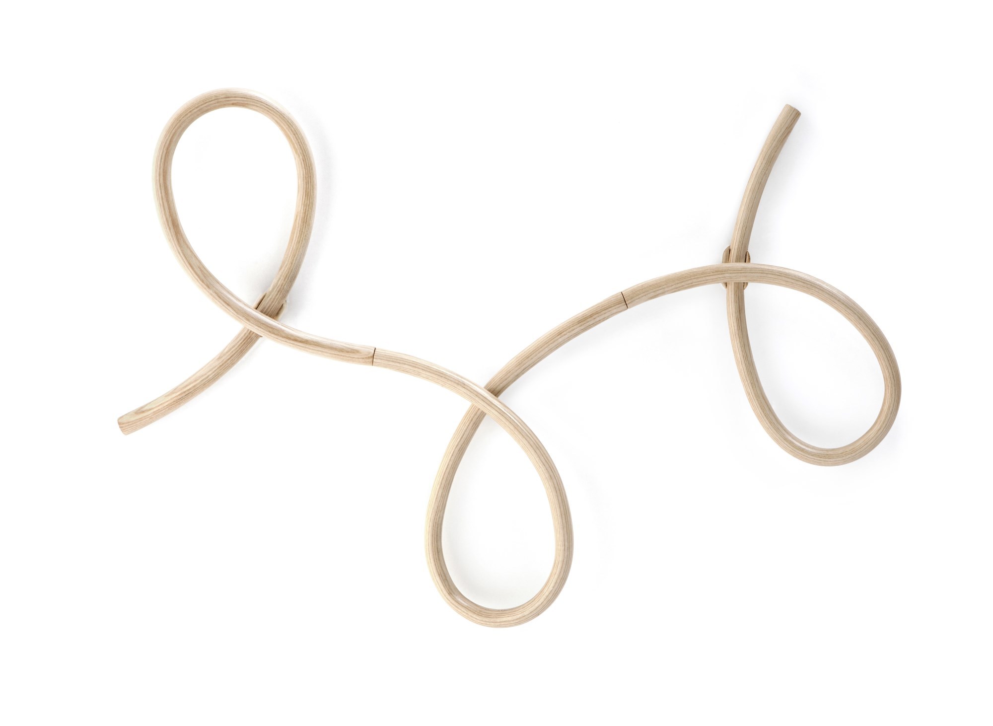 Waltz Wandgarderobe von Wiener GTV Design aus gebogenem Buchenholz, moderne Wandhaken für Flur und Garderobe.