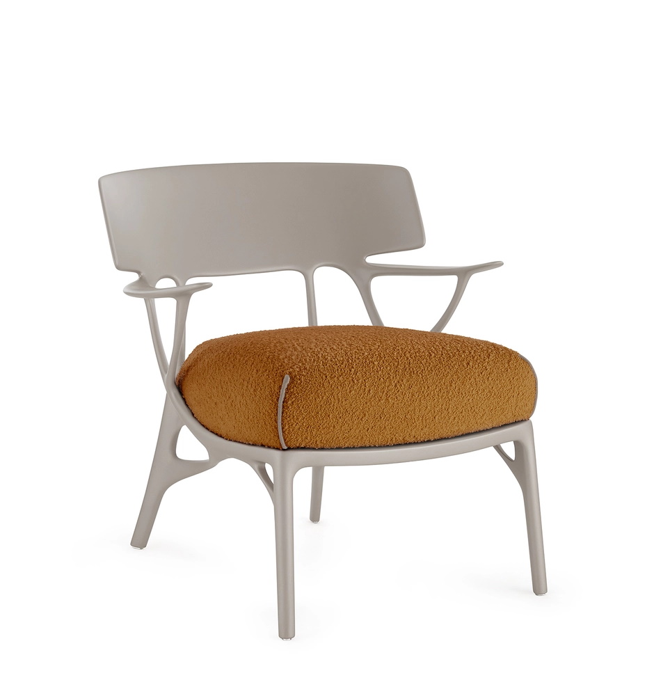 A.I. Lounge Sessel grau - orange Kartell