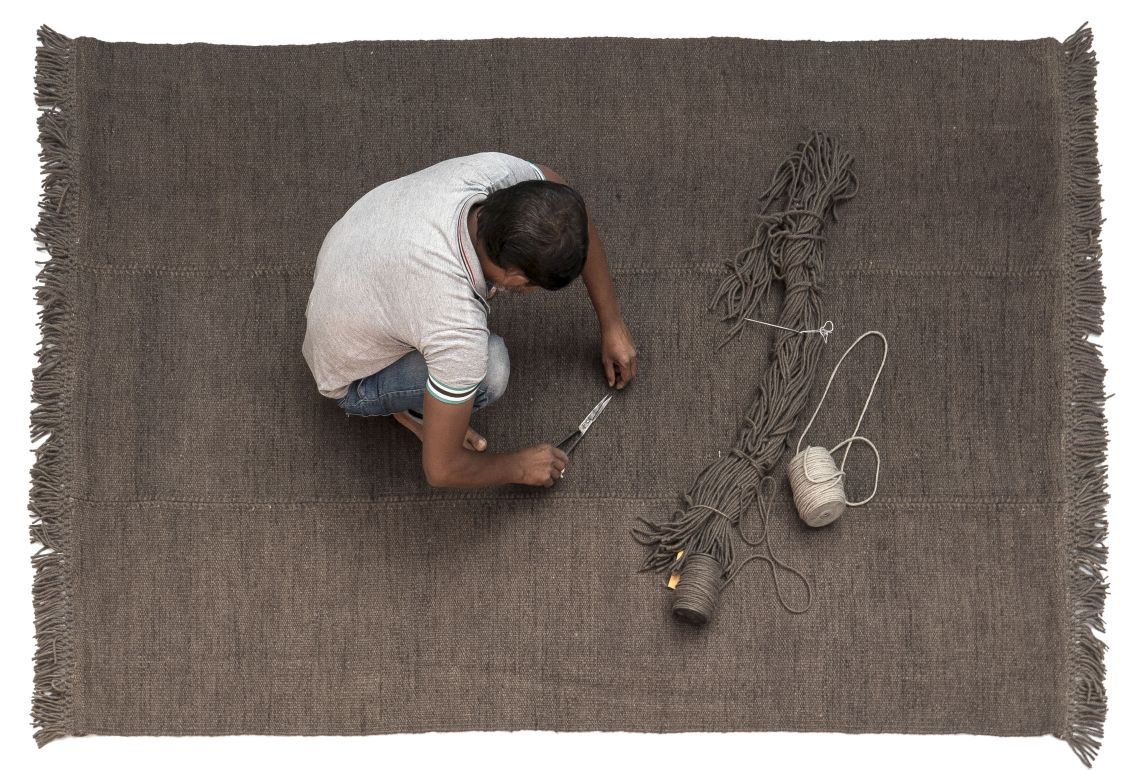 Mía Teppich braun 200x300cm Nanimarquina