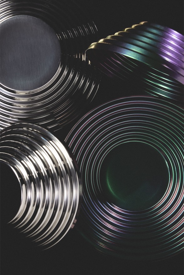 Maya Schale rund Ø 25 cm Greenpurple 7320/25GRP Alessi  