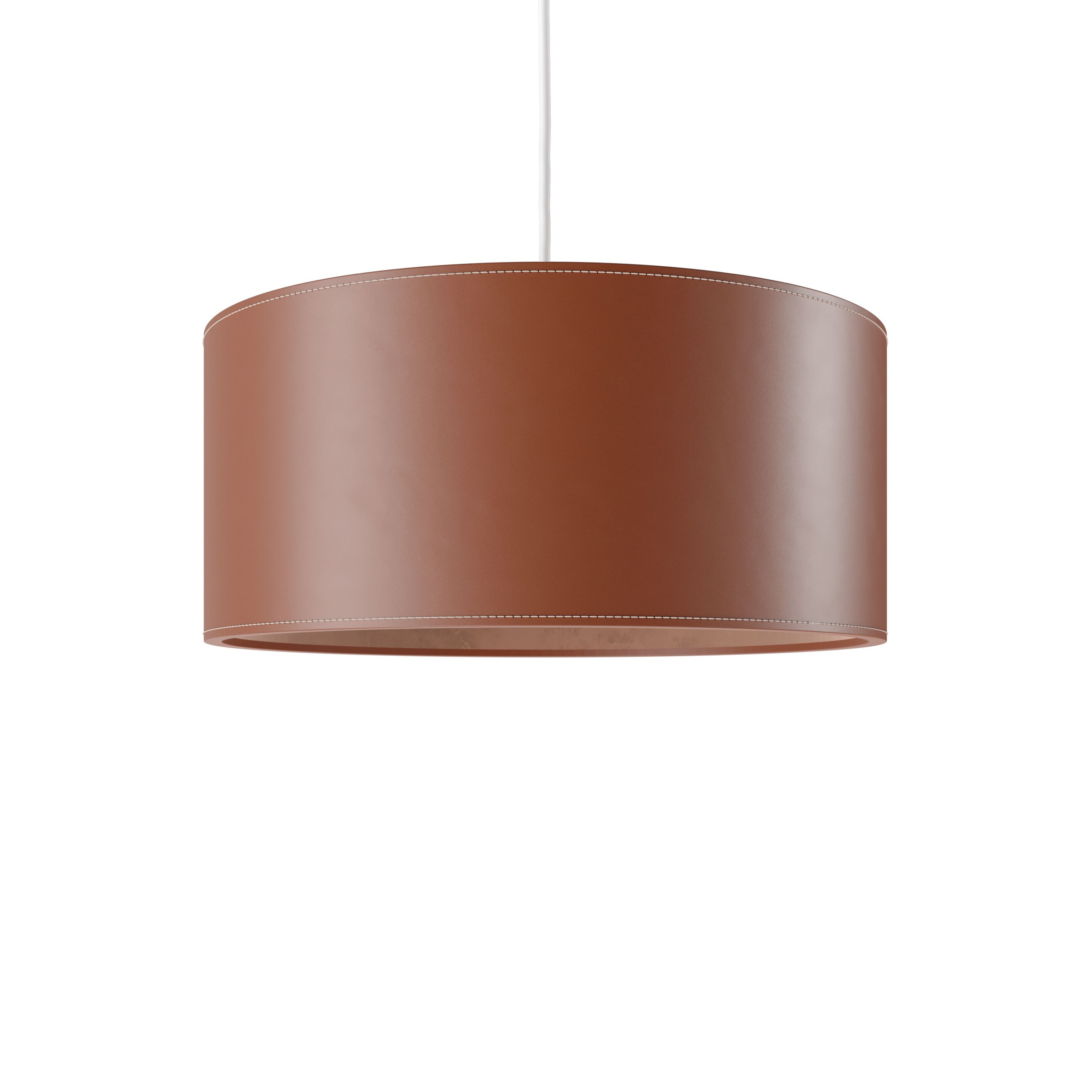 Zylinder Leder Pendelleuchte Ø50cm Polo Cuero