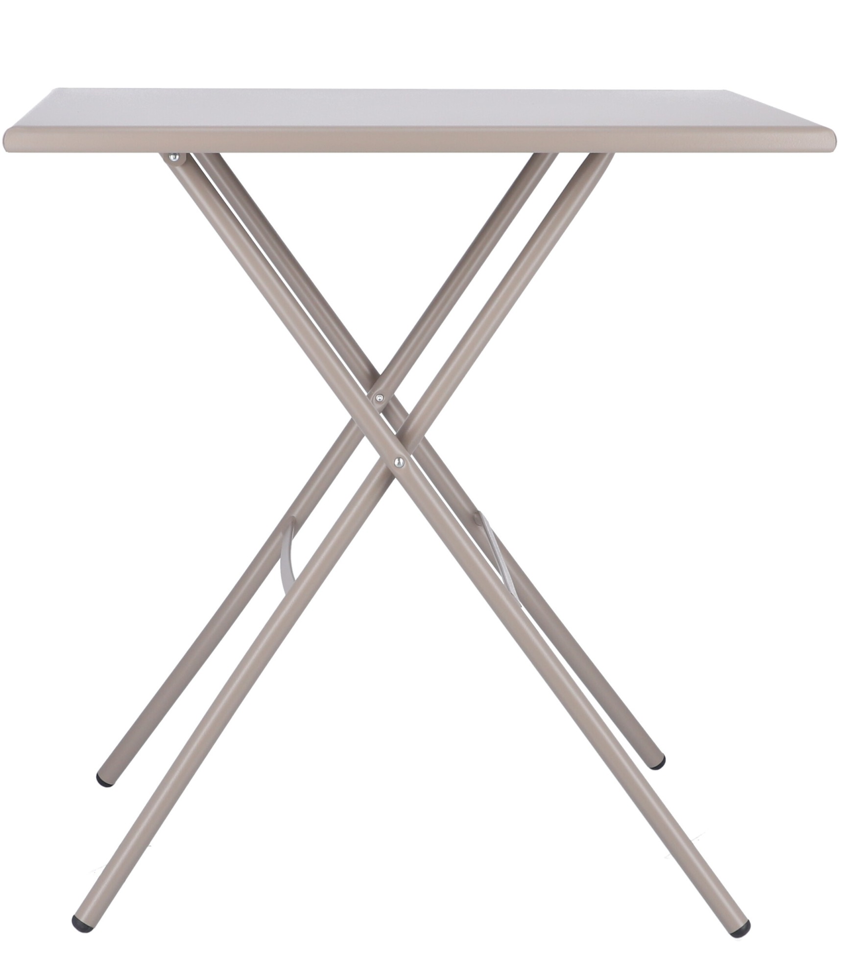 Fiam Klapptisch in Taupe für den Outdoor-Bereich. Praktischer und platzsparender Gartentisch.