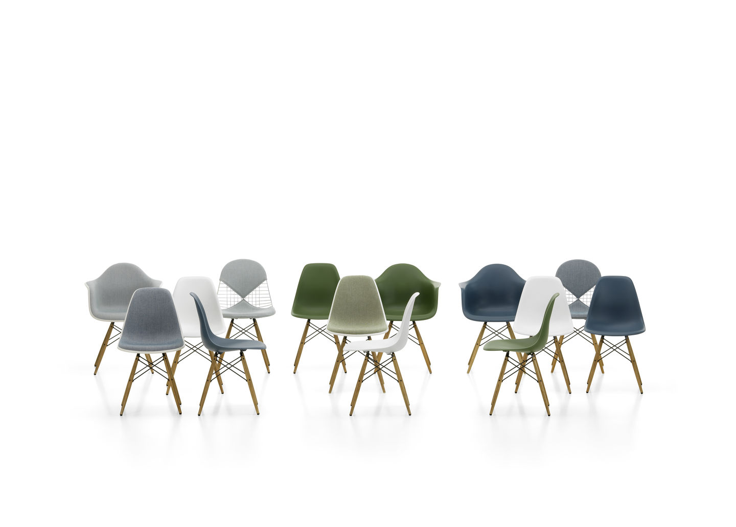 DKW Wire Chair Stuhl ungepolstert Vitra