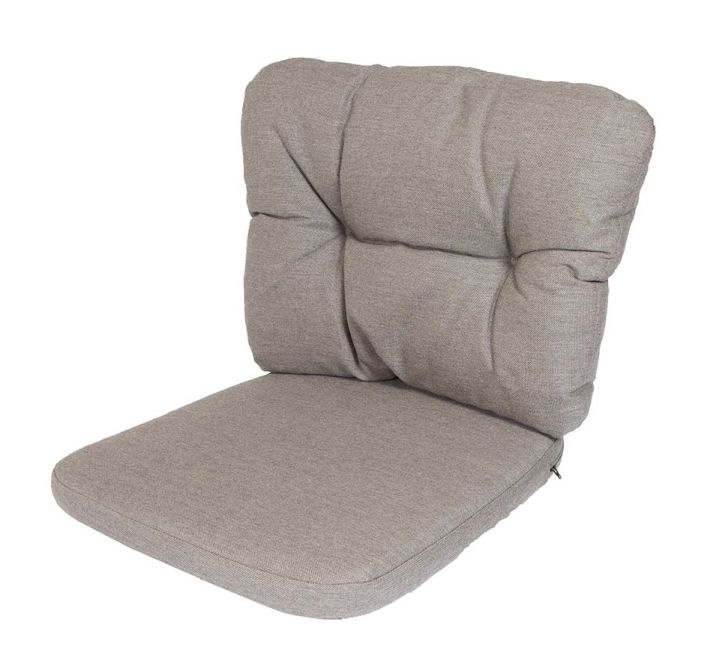 Cane-Line Basket Sessel: Bequemer Outdoor Kissen-Satz in Ocean-Grau für maximalen Sitzkomfort.