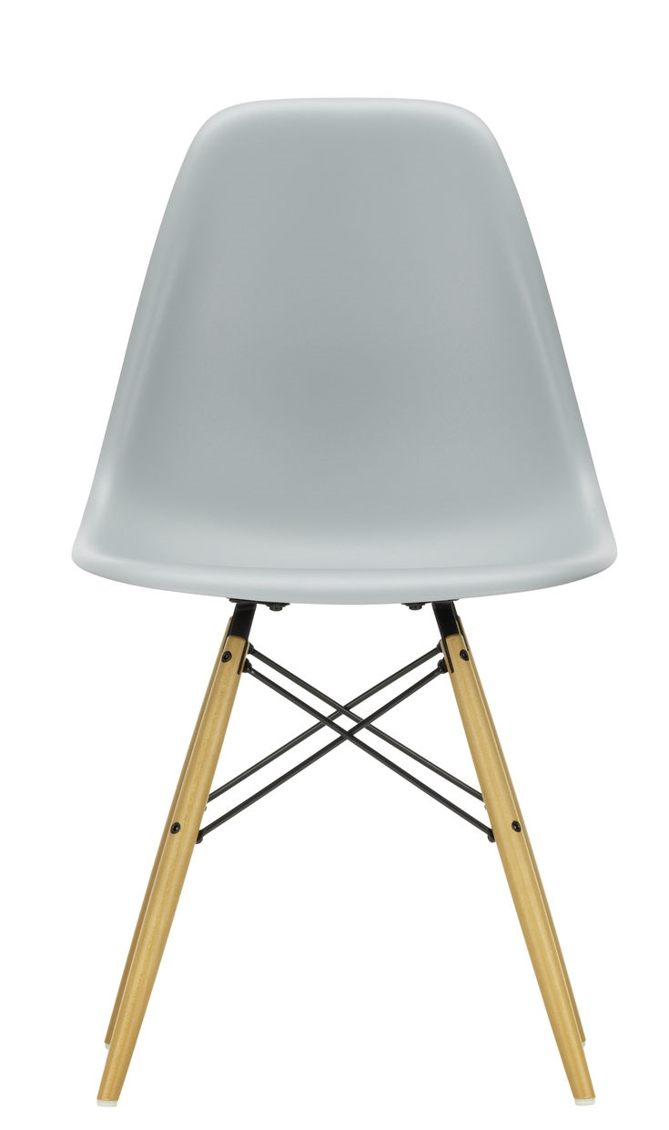 Eames Plastic Side Chair DSW Vitra Ahorn gelblich-Hellgrau