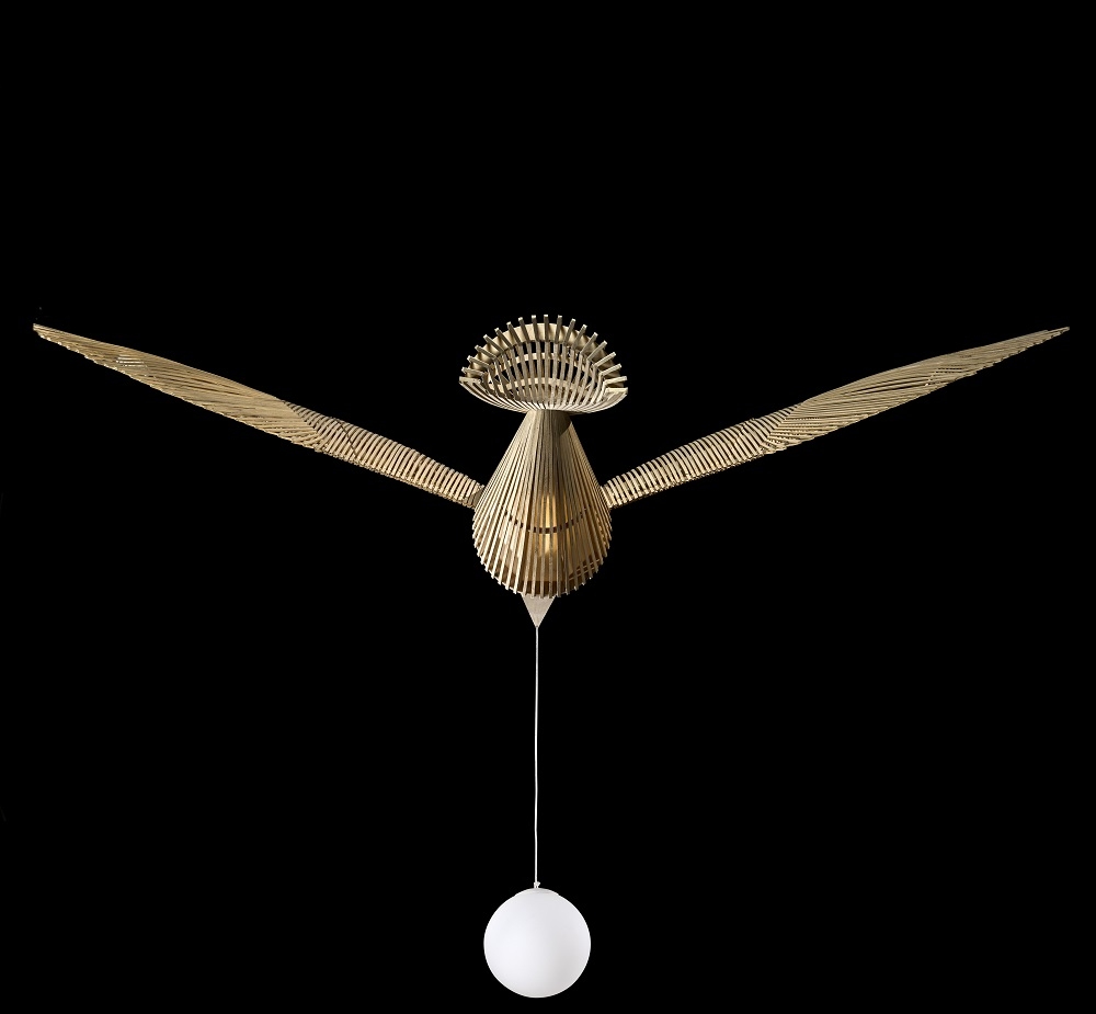 Big Bird / Birdy Suspension Leuchtenskulptur Dimmbar LZF Lamps 