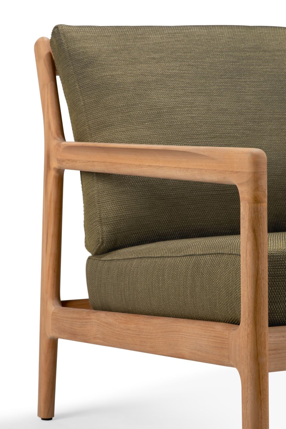 Jack Outdoor Loungesessel Teak grüner Stoff Ethnicraft