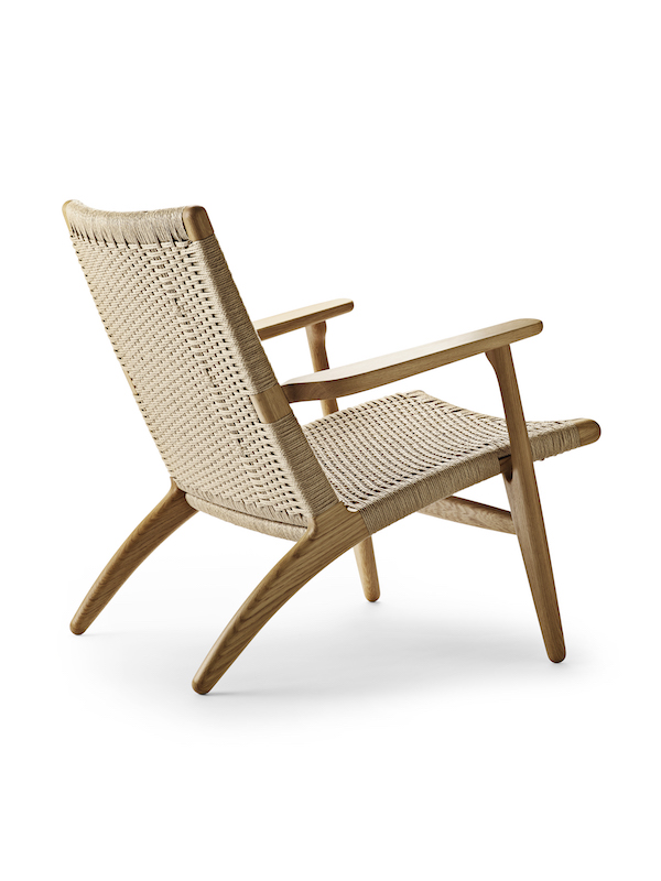 CH25 Lounge Sessel von Carl Hansen & Søn, Eiche geölt, handgeflochtene Papierkordel.