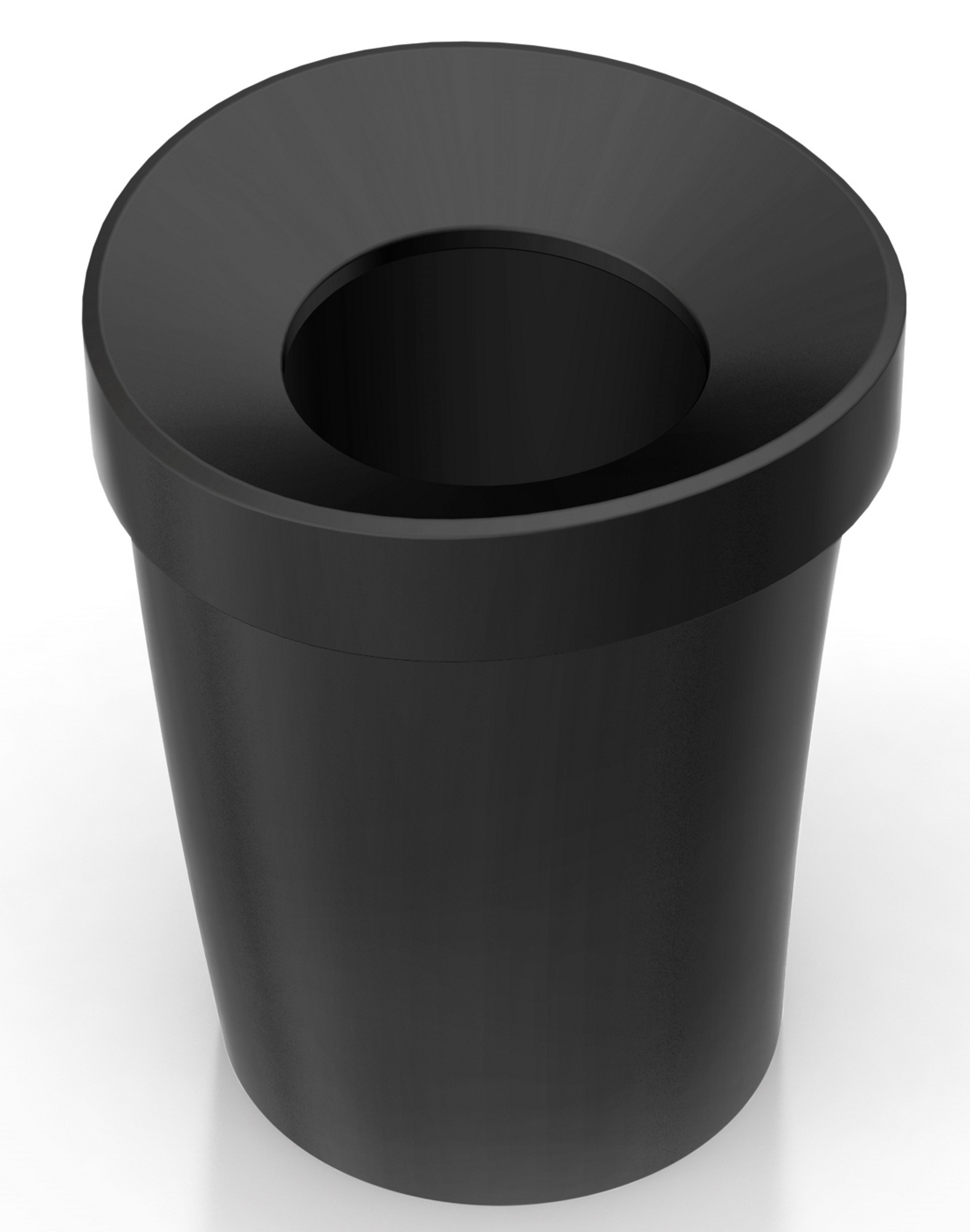 Schwarzer Happy Bin Papierkorb von Vitra, ein moderner Abfalleimer für Büro und Zuhause.