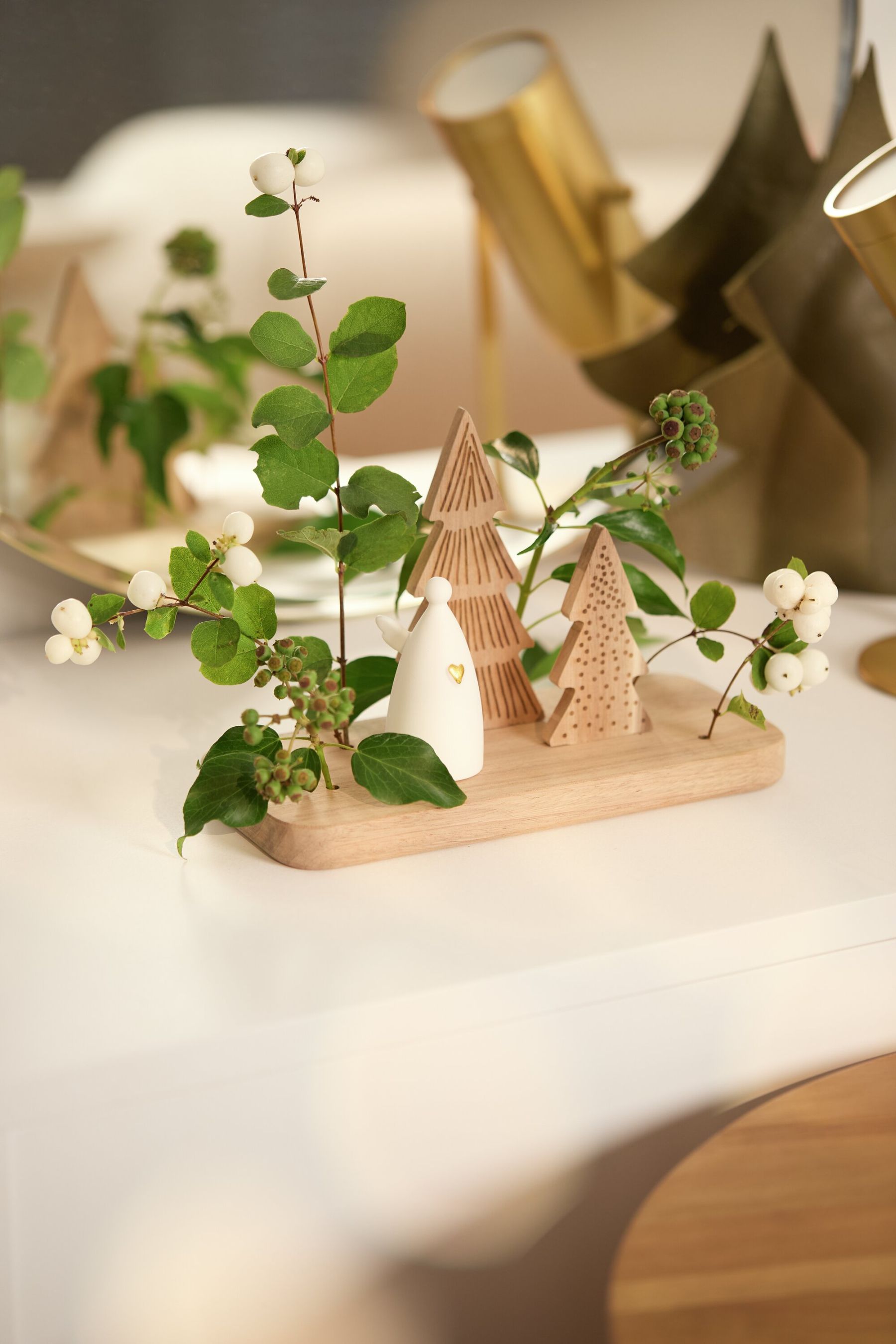 Weihnachtslandschaft Engel Räder
