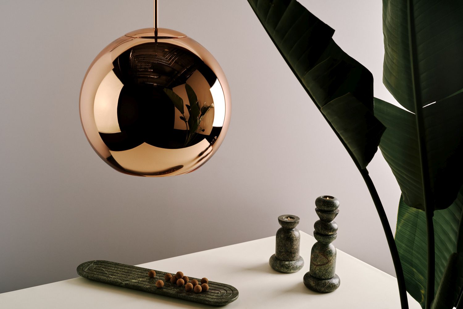 Copper Round LED Pendelleuchte Tom Dixon