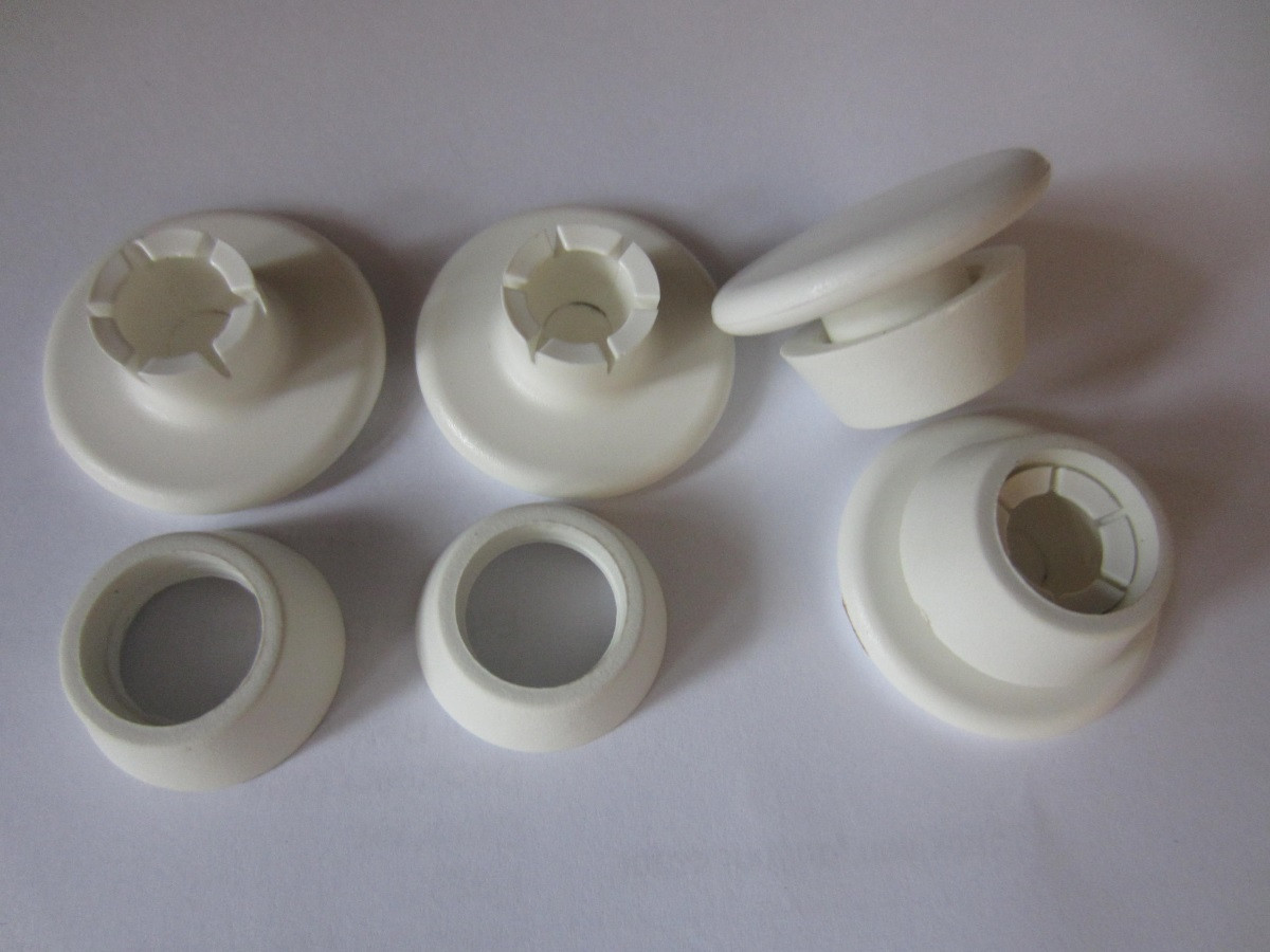 Weißer Kunststoffgleiter Satz für Eames Plastic Chair (DSR, DAR, DKR) Stühle, Ersatzgleiter für Vitra Stühle.