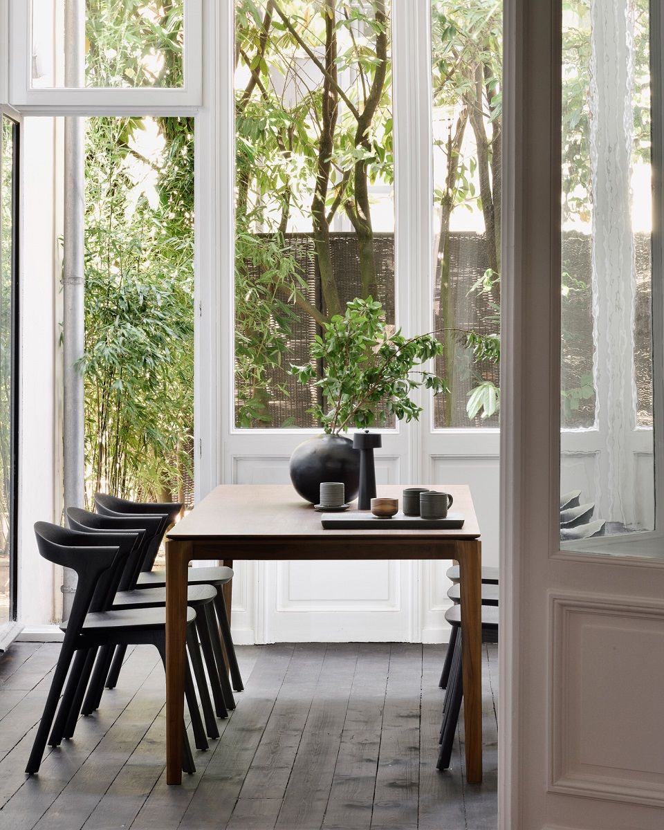 Bok Tisch rechteckig Teak dunkelbraun Ethnicraft