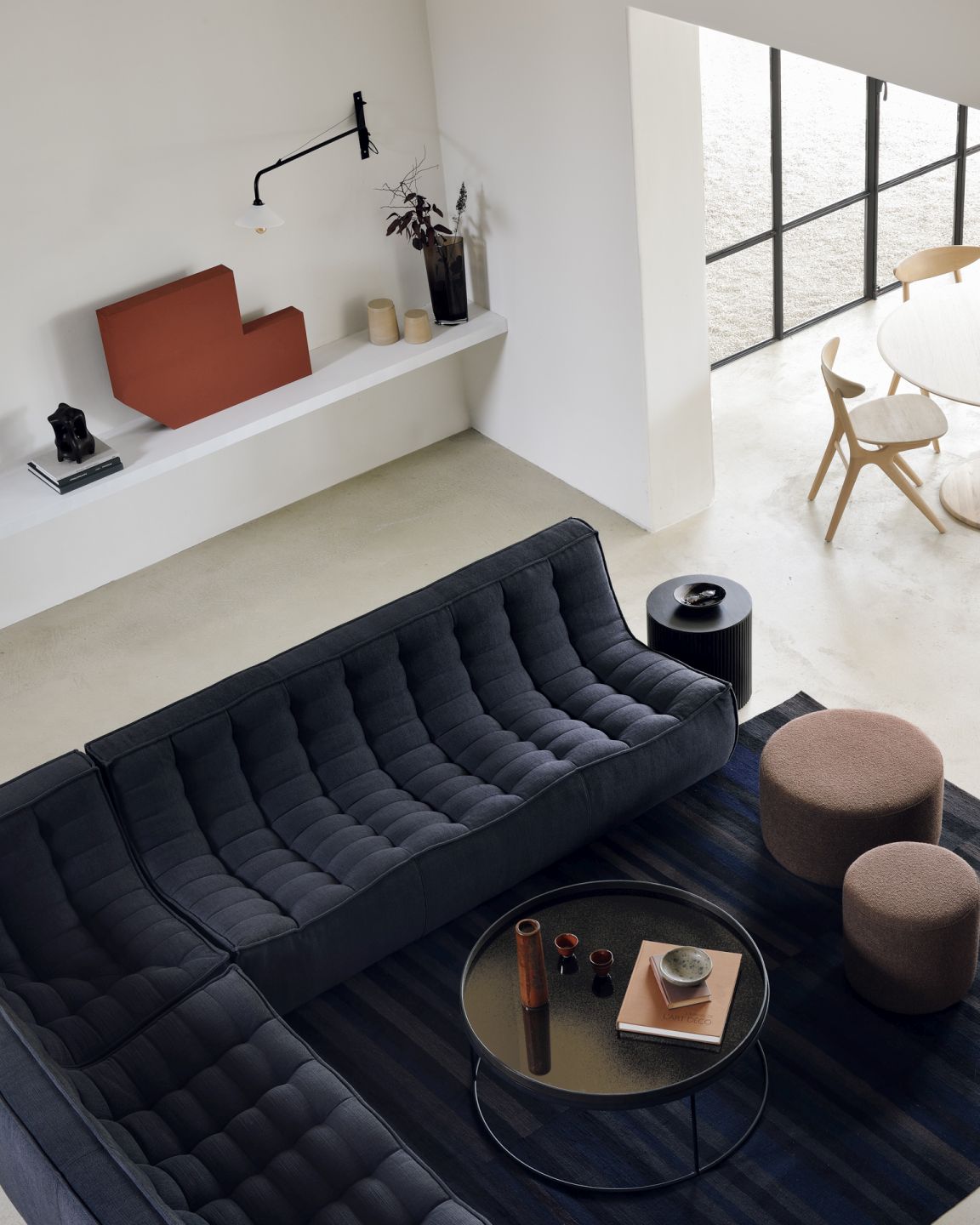 N701 Sofa 3-Sitzer Graphit Ethnicraft